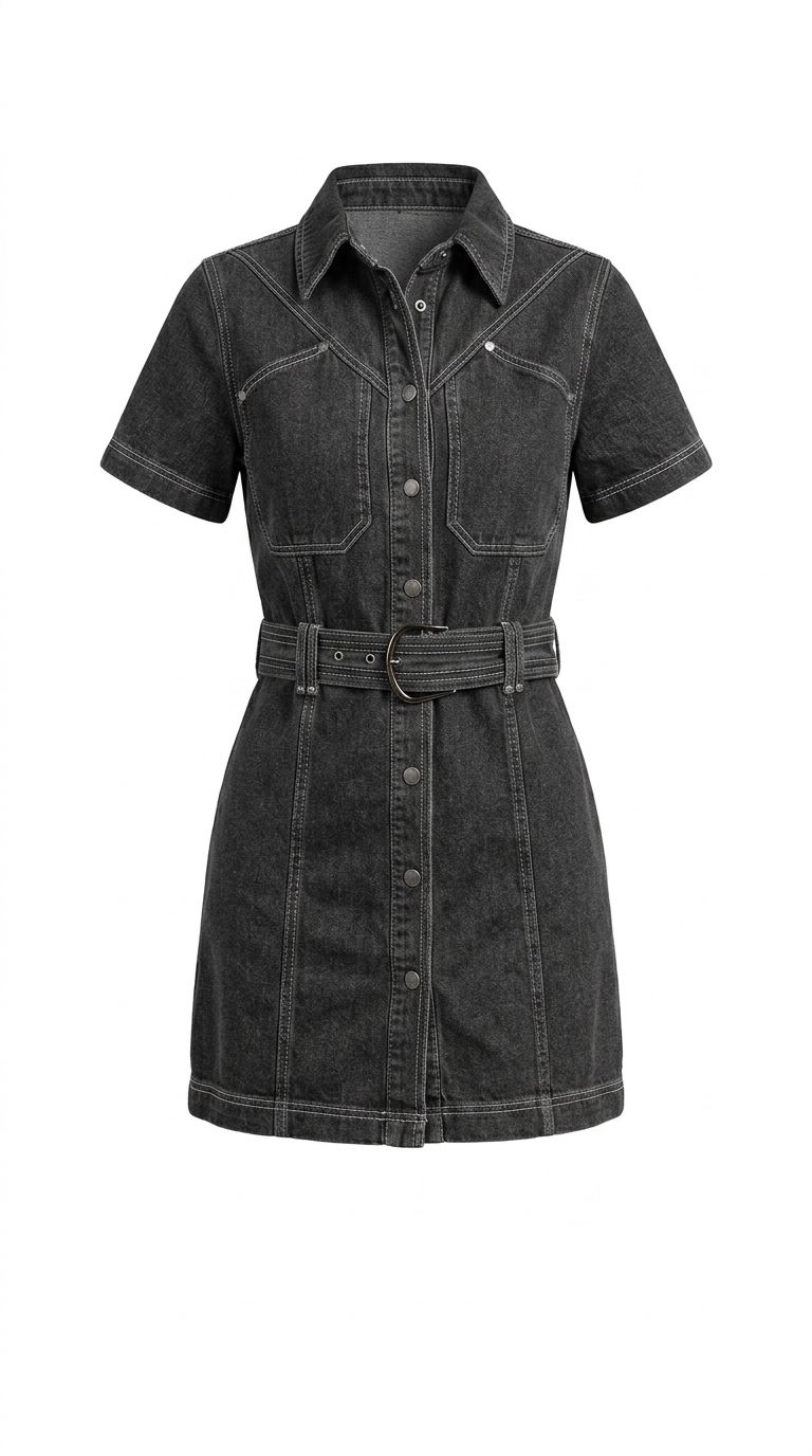 WASHED MINI DRESS