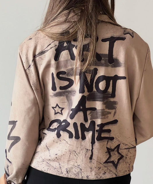 ART IS NOT A CRIME JACKET