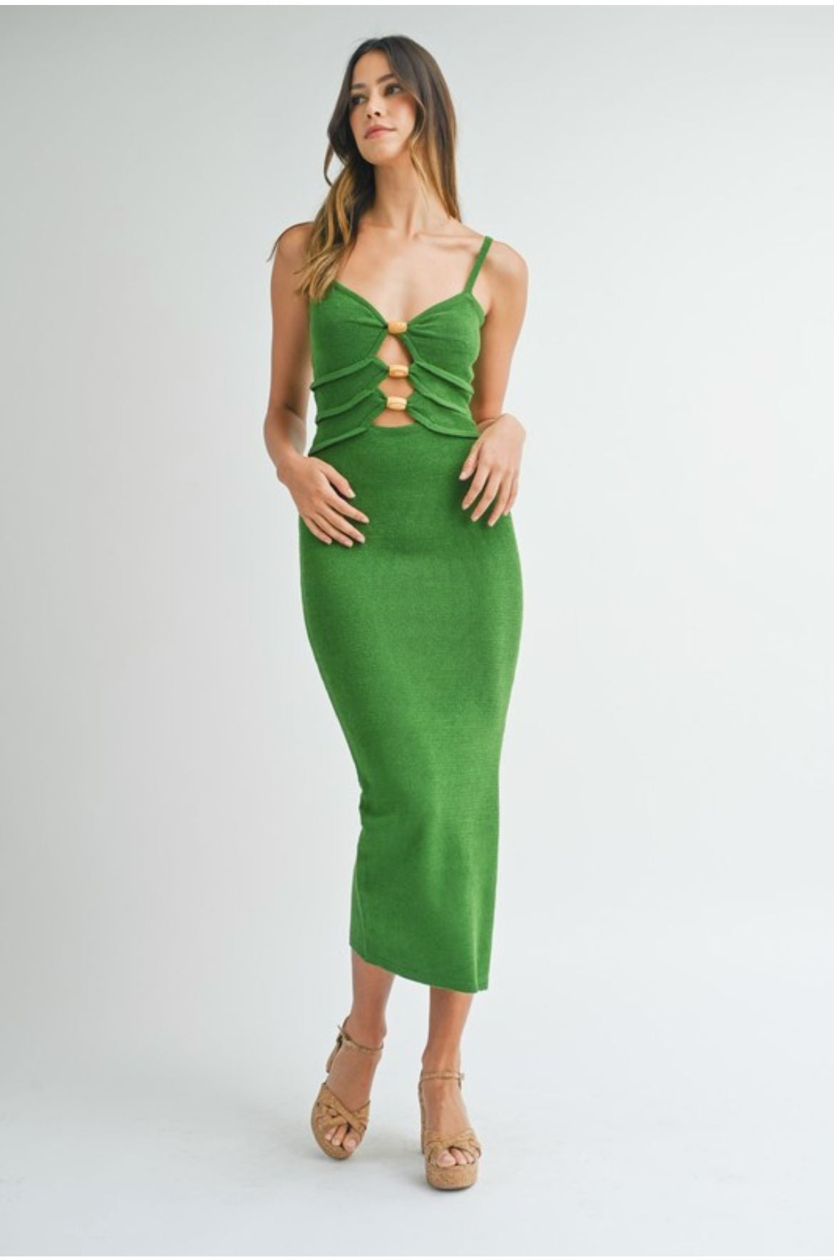 Palm midi dress