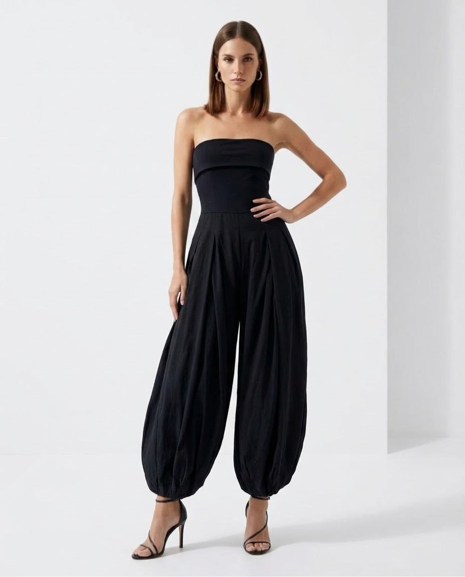 STRAPLESS JUMPSUIT