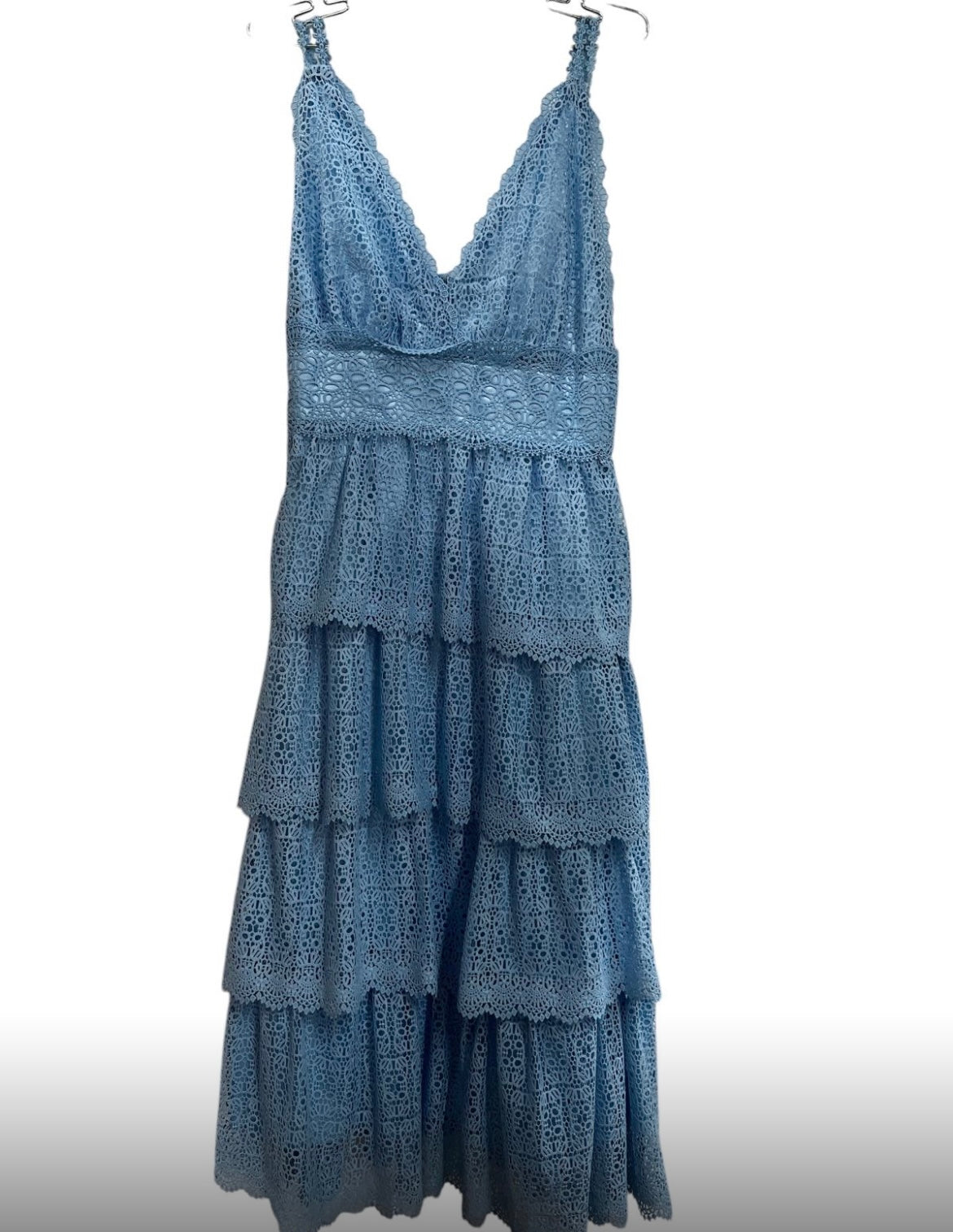 blue lace dres