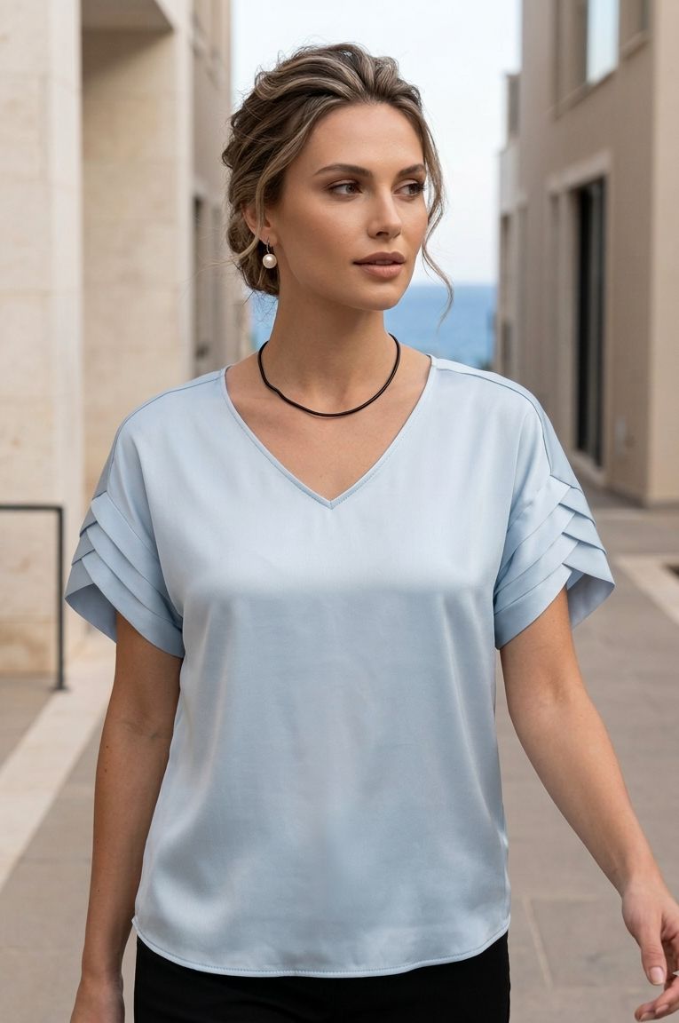 LAUREN V SLEEVE TOP