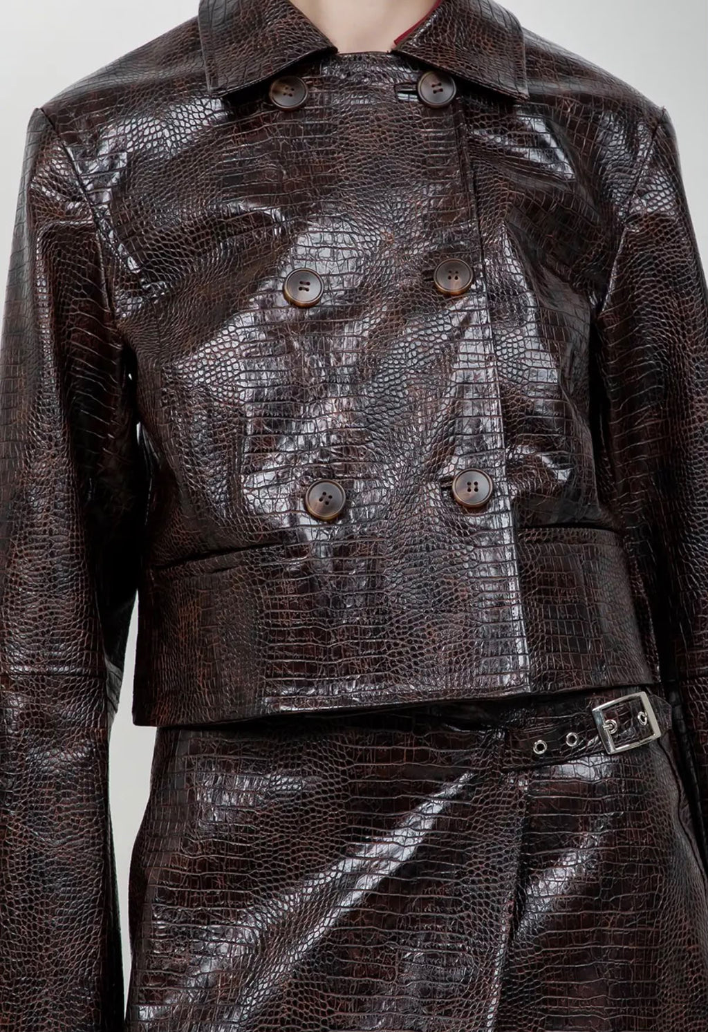 CROC BURGUNDY JACKET