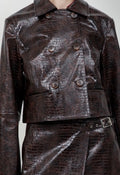 CROC BURGUNDY JACKET