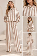 BEIGE STRIPE SET